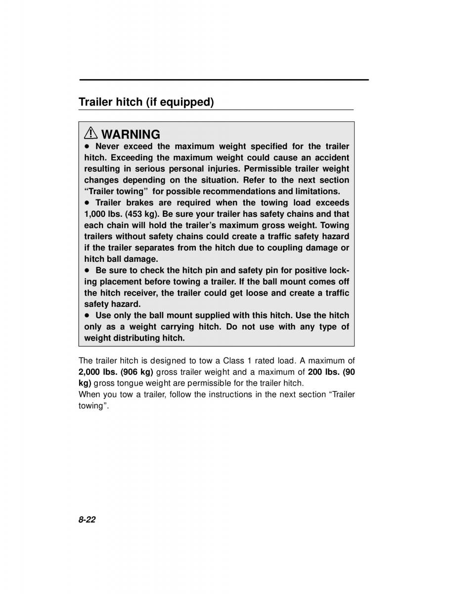 Subaru Outback Legacy owners manual / page 288