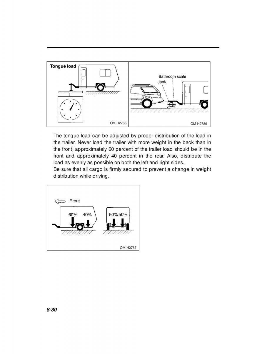 Subaru Outback Legacy owners manual / page 296