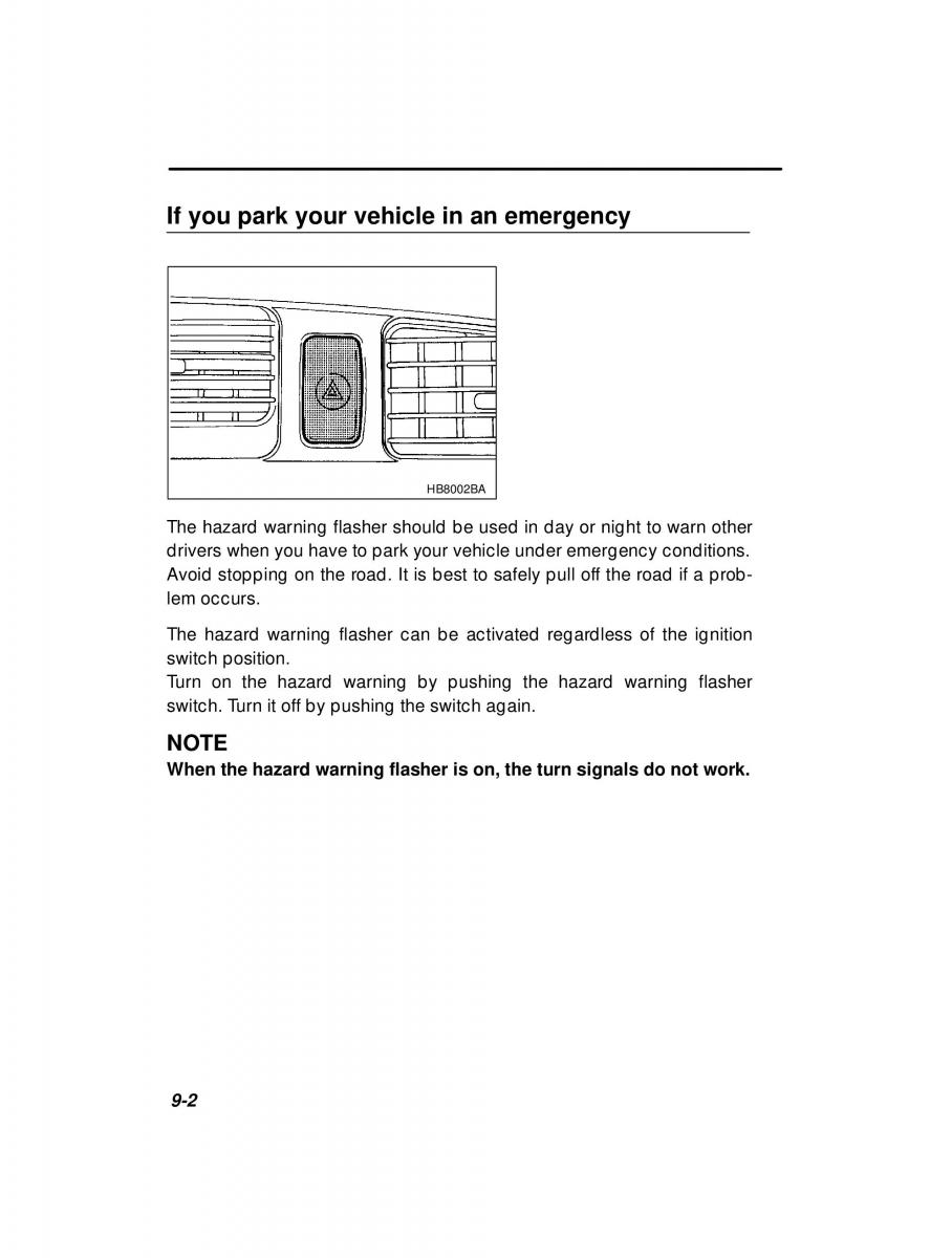 Subaru Outback Legacy owners manual / page 306