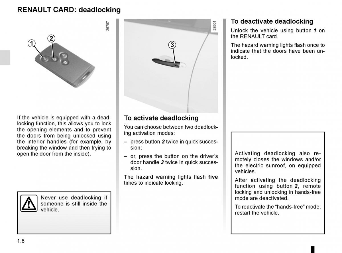 Renault Scenic III 3 owners manual / page 14