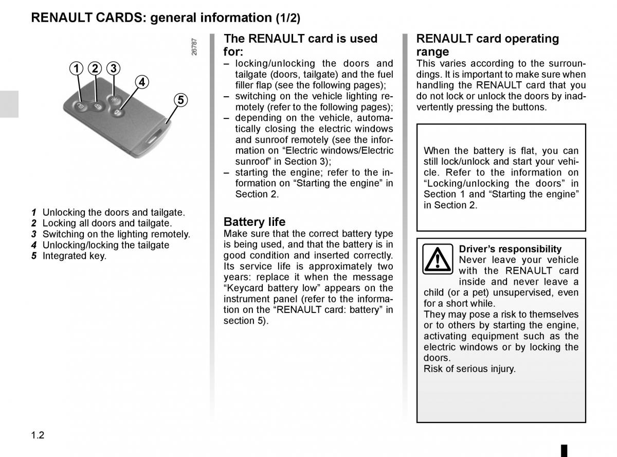 Renault Scenic III 3 owners manual / page 8