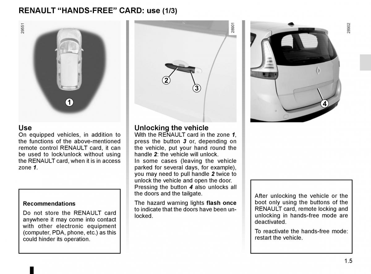 Renault Scenic III 3 owners manual / page 11