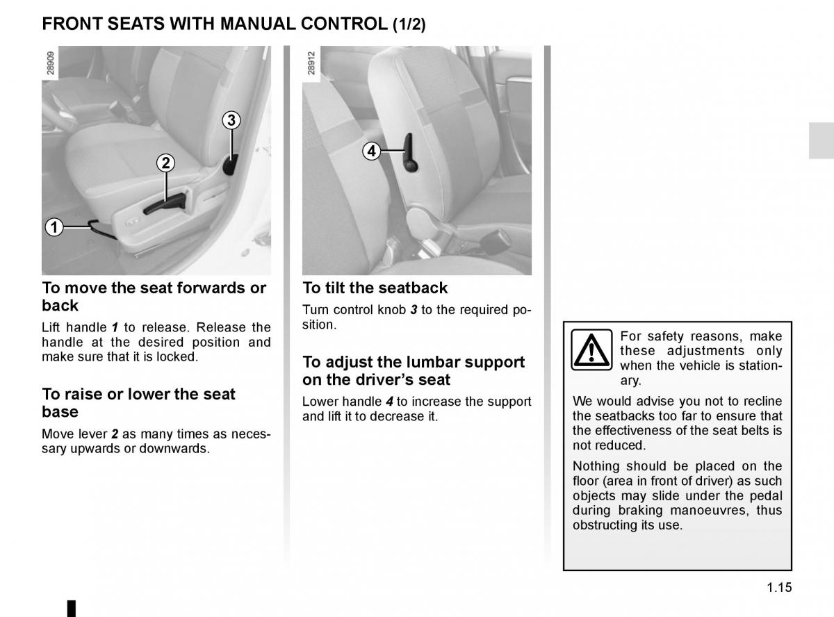 Renault Scenic III 3 owners manual / page 21