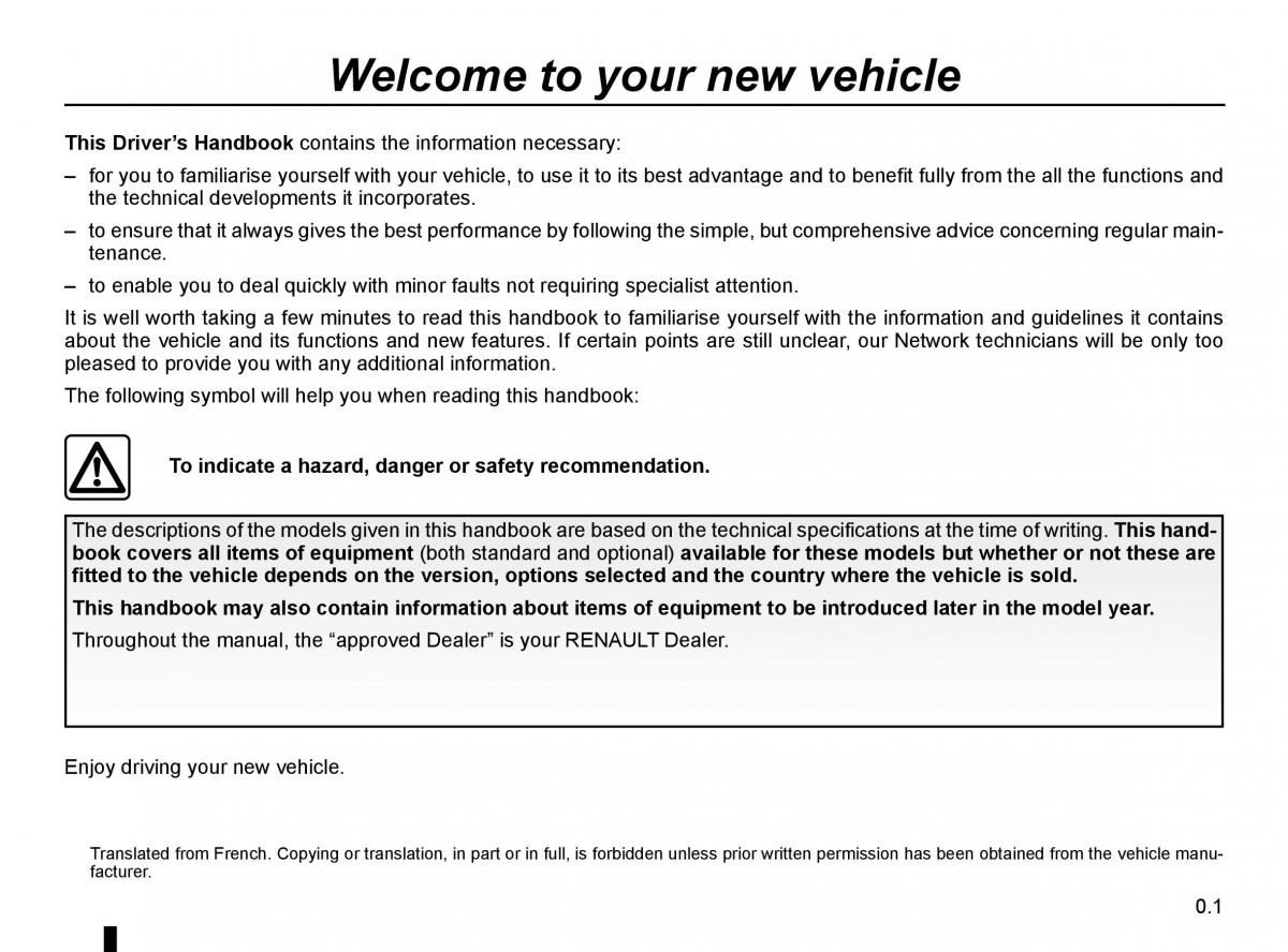 Renault Scenic III 3 owners manual / page 3