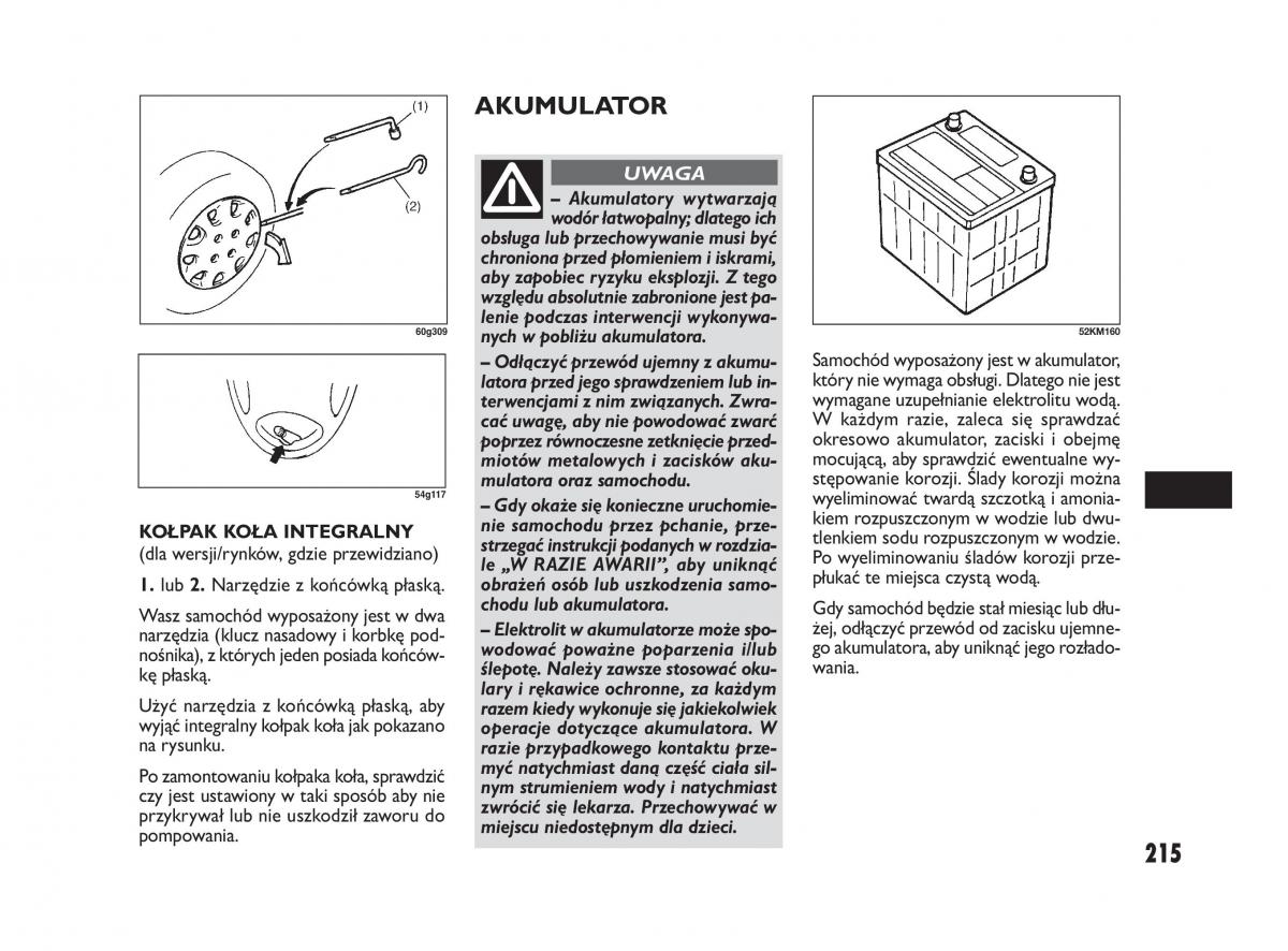 Fiat Sedici instrukcja obslugi / page 219