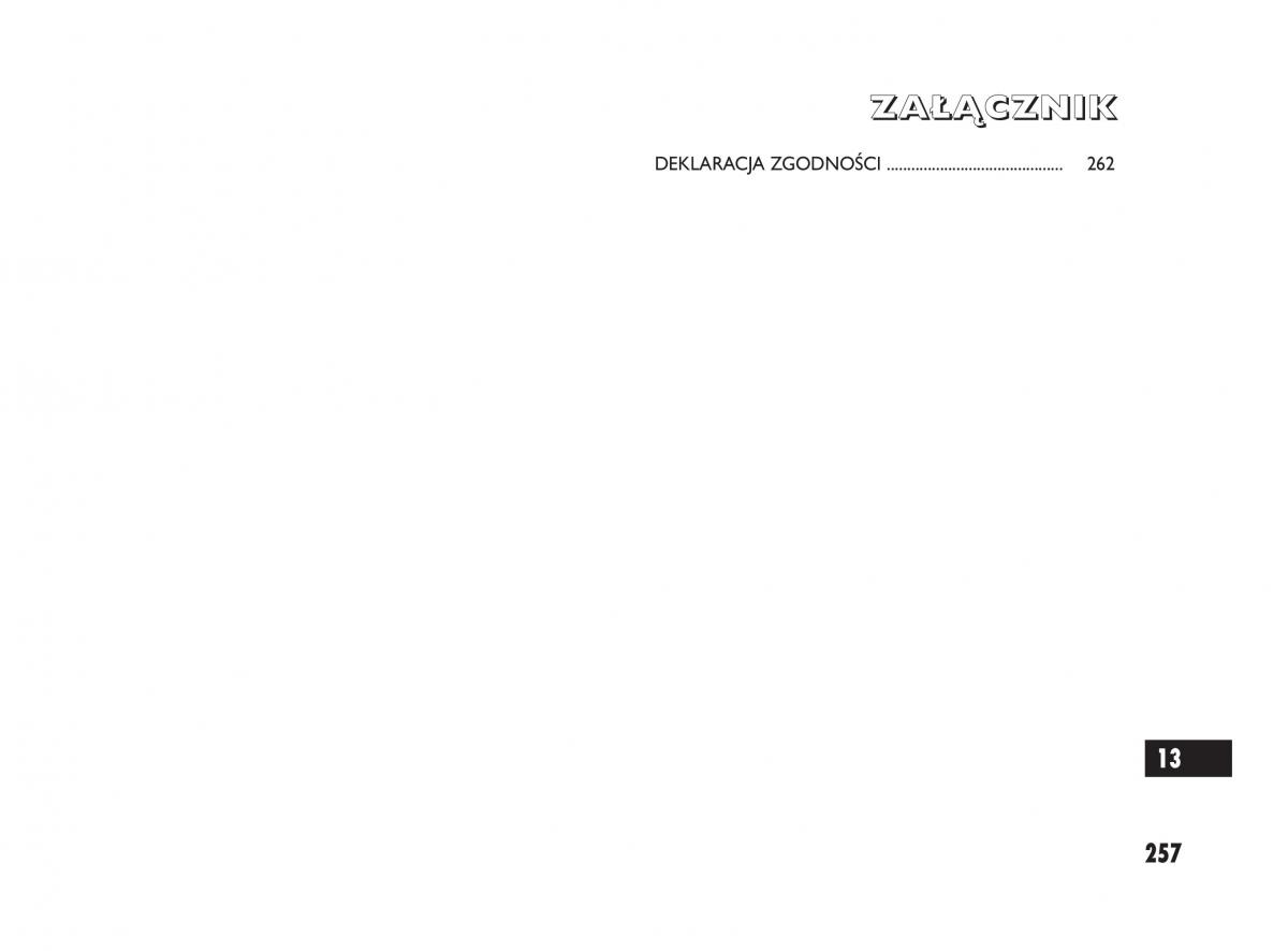 Fiat Sedici instrukcja obslugi / page 261