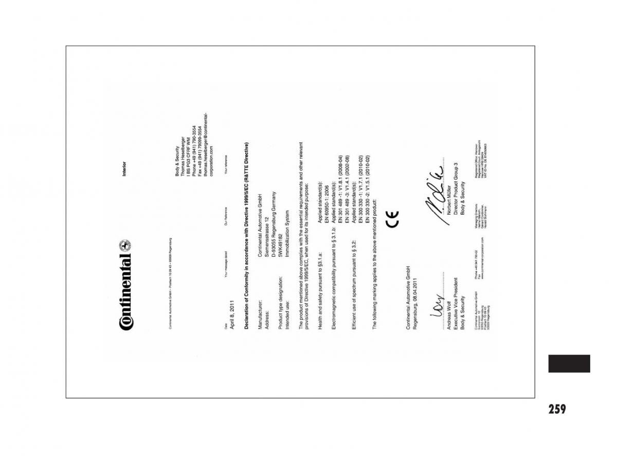 Fiat Sedici instrukcja obslugi / page 263