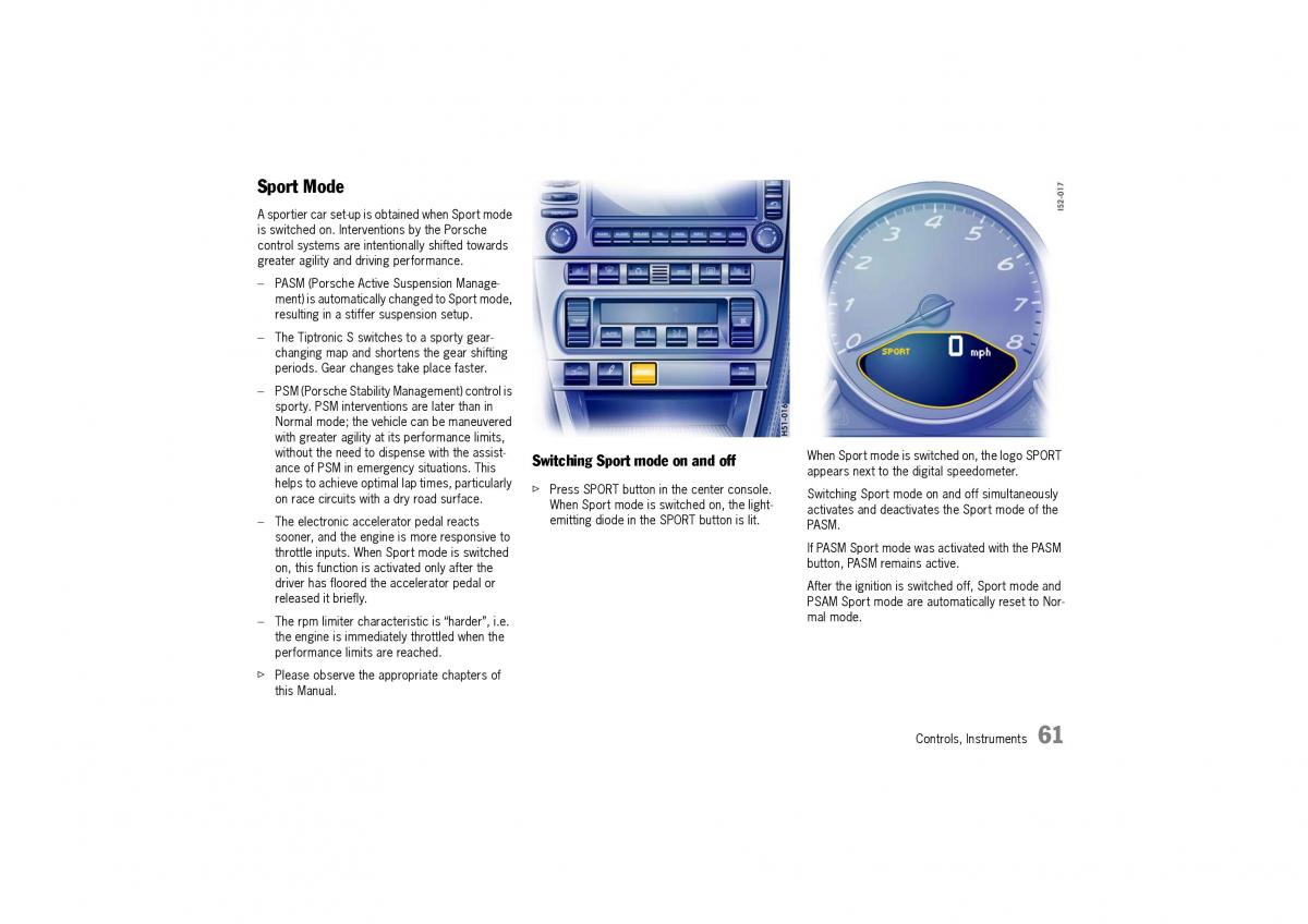 manual  Porsche Cayman owners manual / page 61