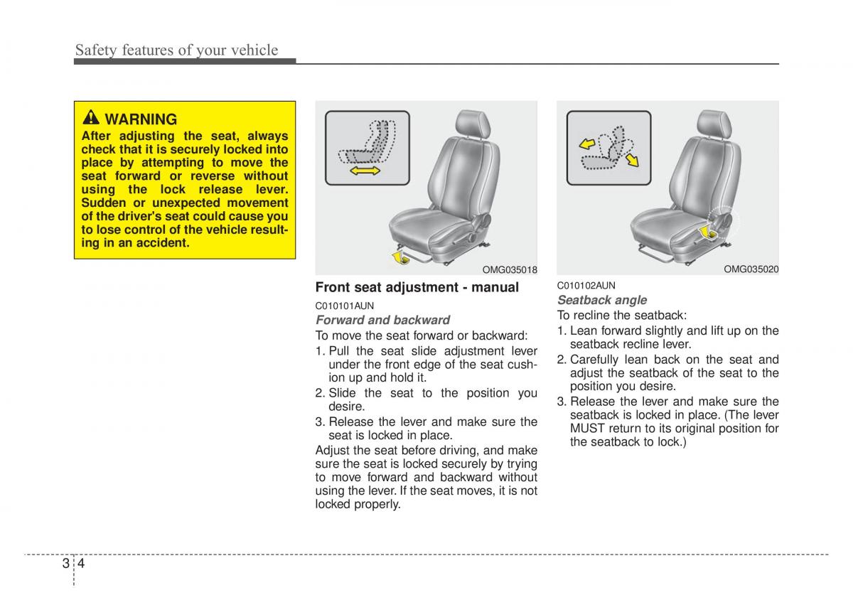 Kia Optima Magentis Lotze owners manual / page 20