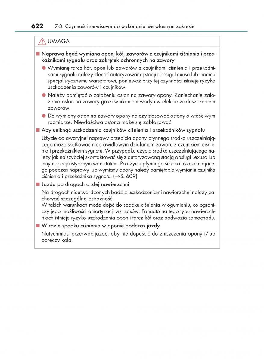Lexus RX 200t IV 4 instrukcja obslugi / page 622