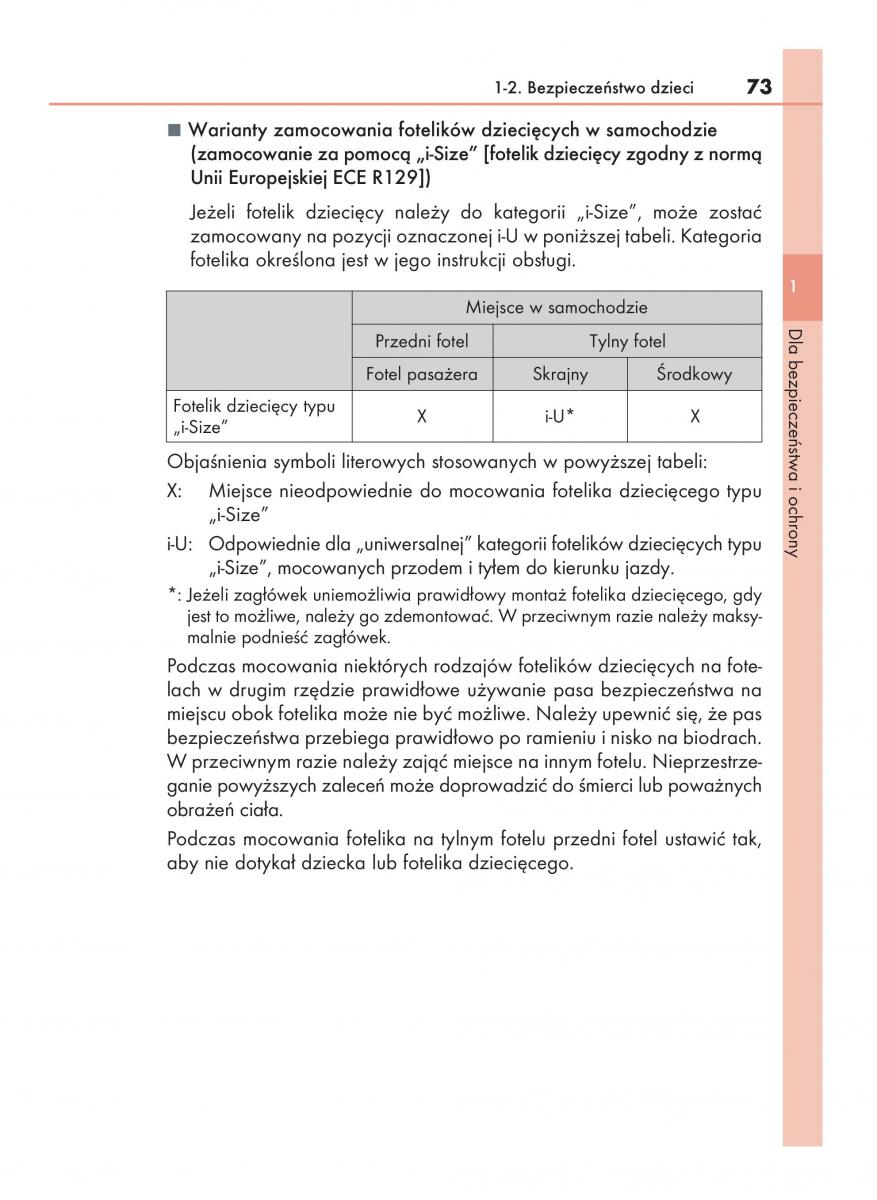 Lexus RX 200t IV 4 instrukcja obslugi / page 73