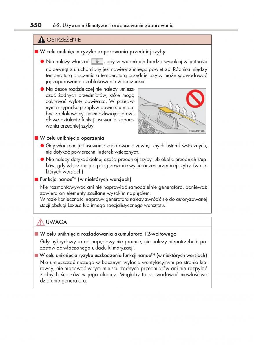 Lexus RX 450h IV 4 instrukcja obslugi / page 550