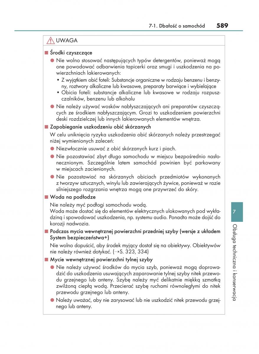 Lexus RX 450h IV 4 instrukcja obslugi / page 589
