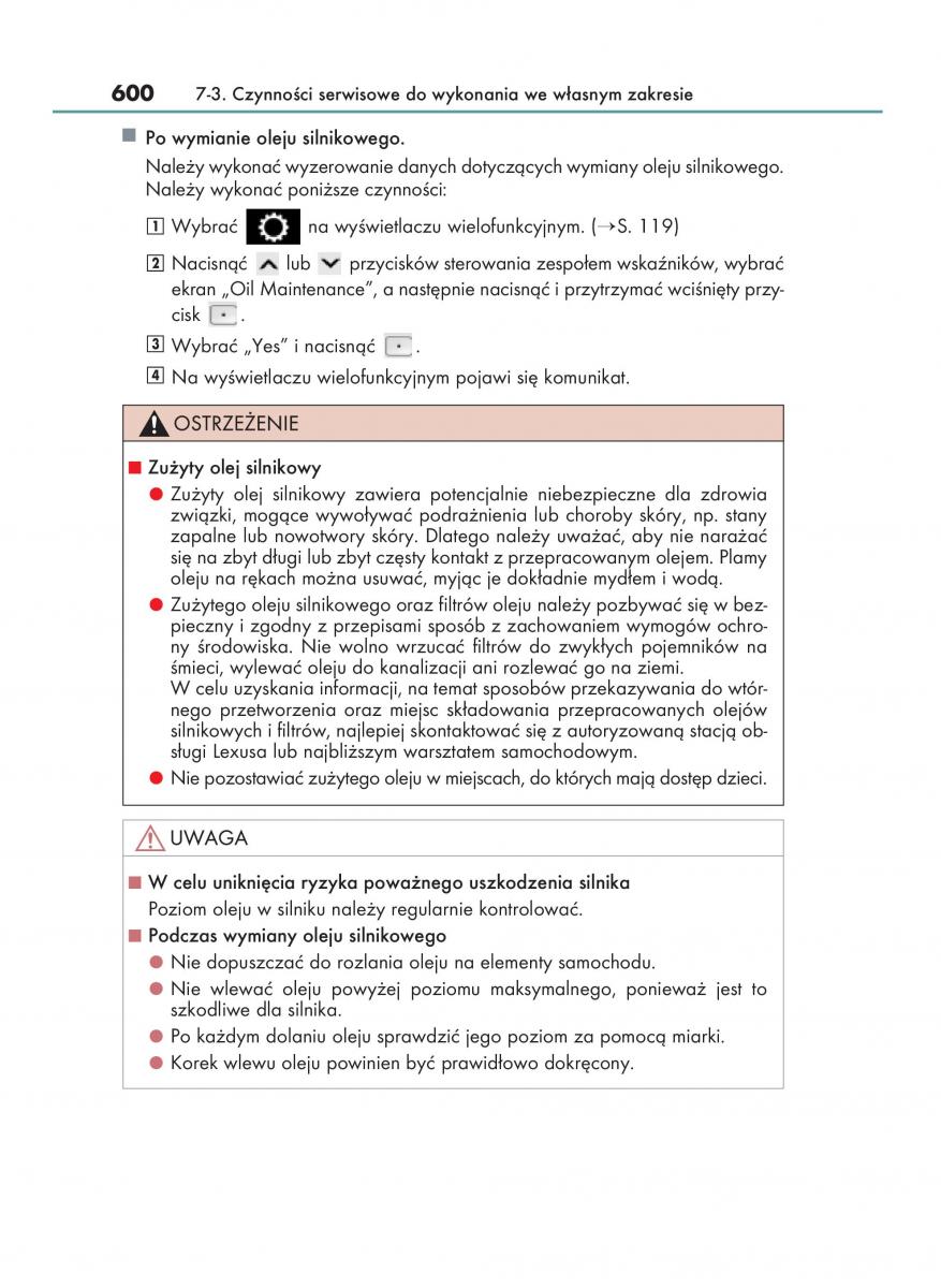Lexus RX 450h IV 4 instrukcja obslugi / page 600