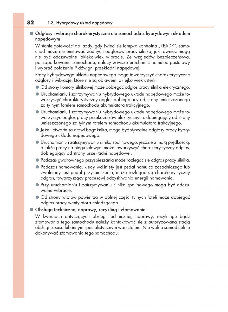 instrukcja obsługi Lexus RX Lexus RX 450h IV 4 instrukcja / page 82