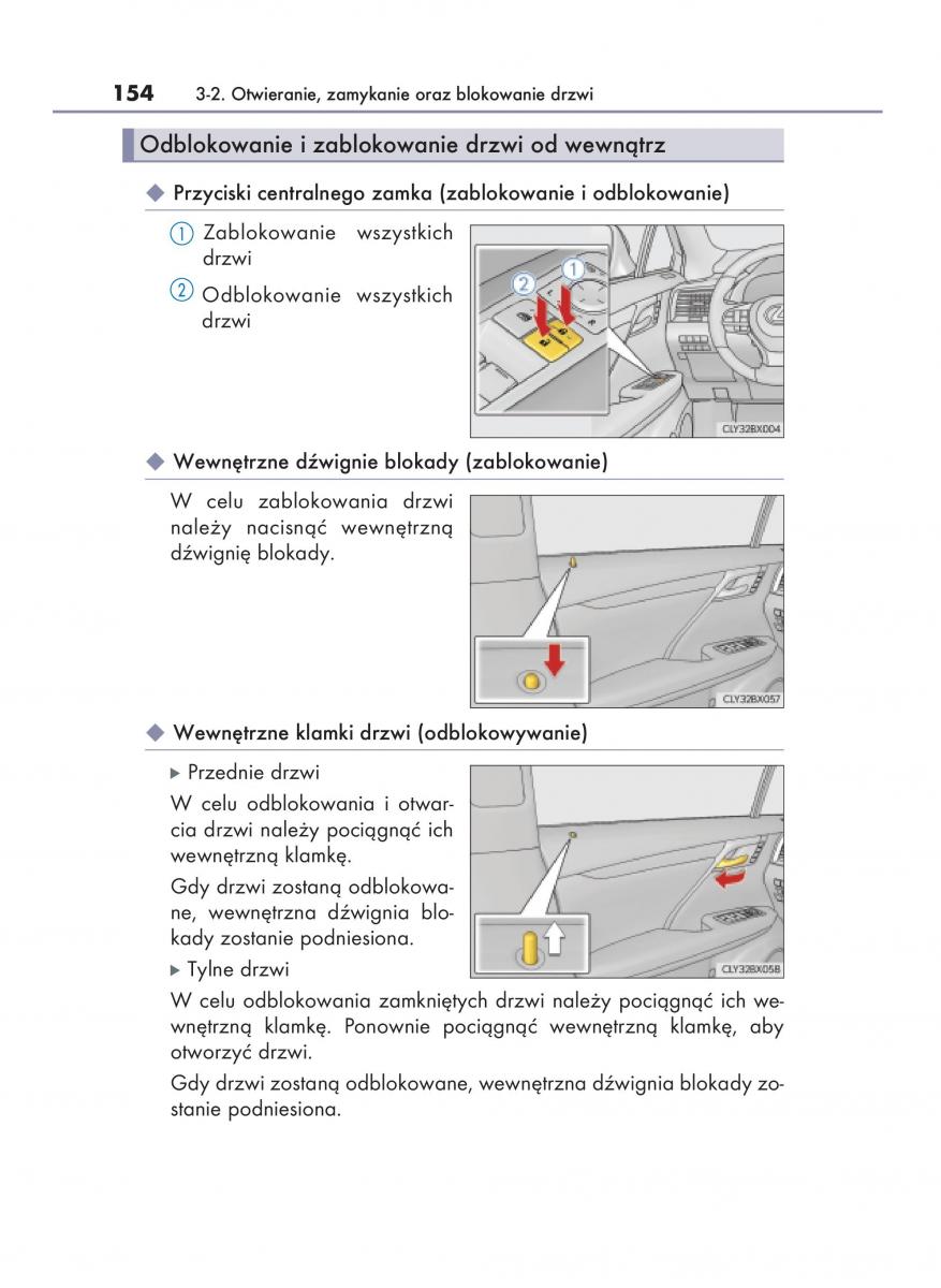 Lexus RX 450h IV 4 instrukcja obslugi / page 154