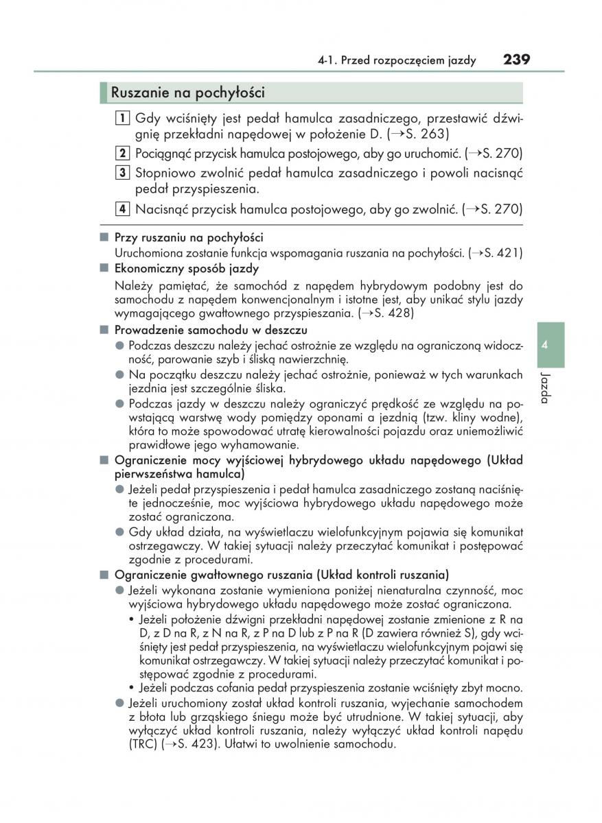 Lexus RX 450h IV 4 instrukcja obslugi / page 239