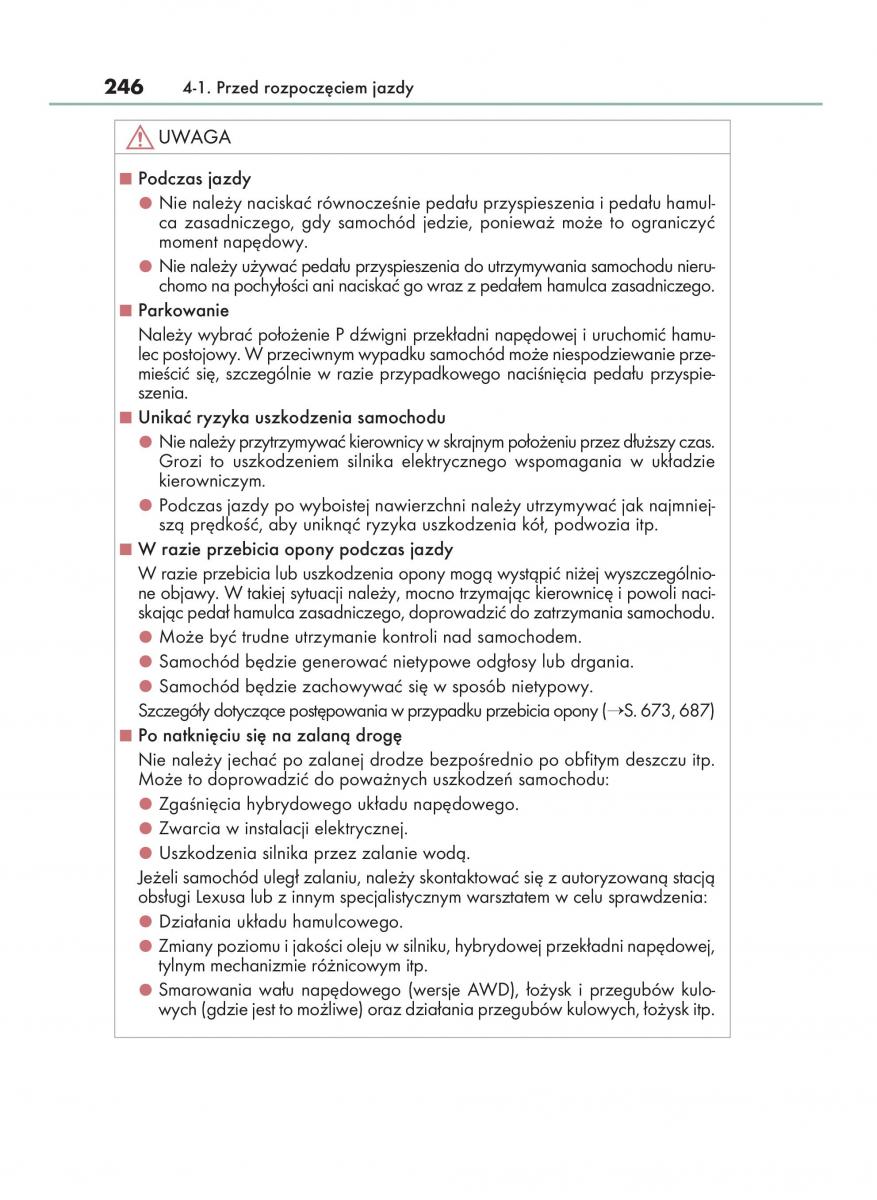 Lexus RX 450h IV 4 instrukcja obslugi / page 246