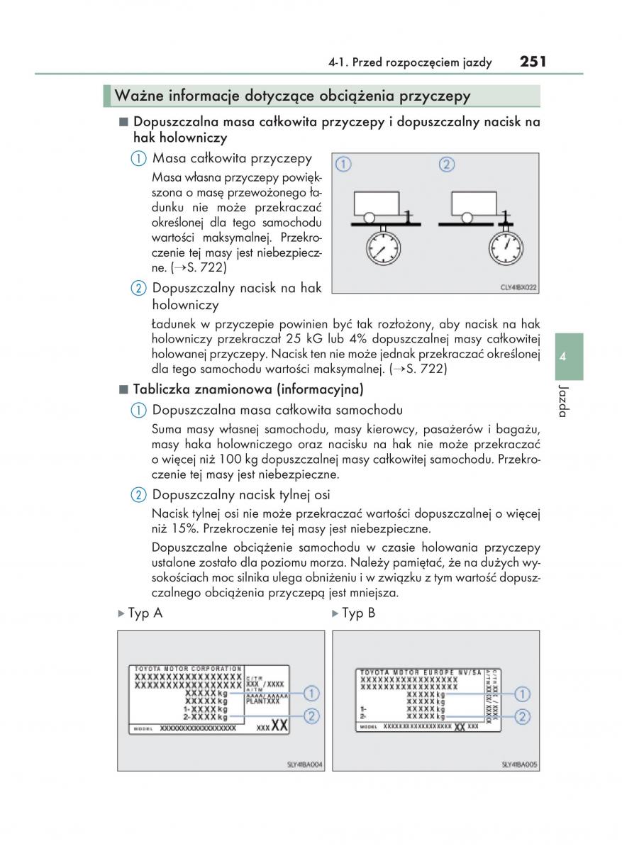 Lexus RX 450h IV 4 instrukcja obslugi / page 251