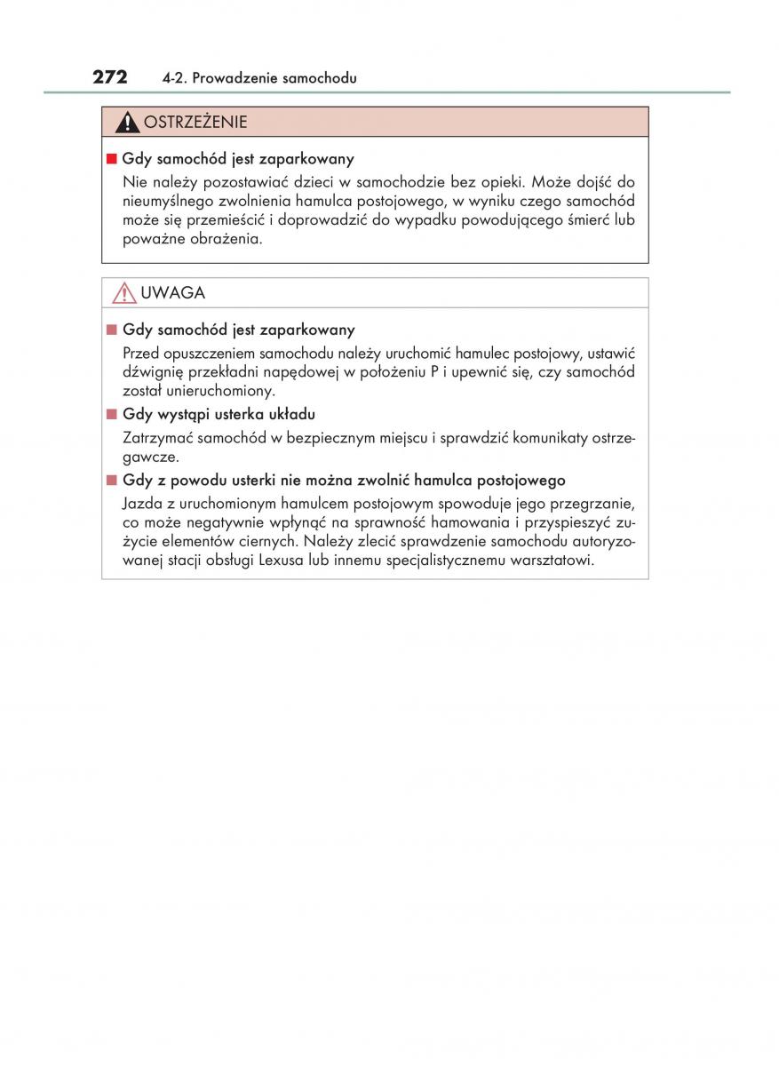 Lexus RX 450h IV 4 instrukcja obslugi / page 272