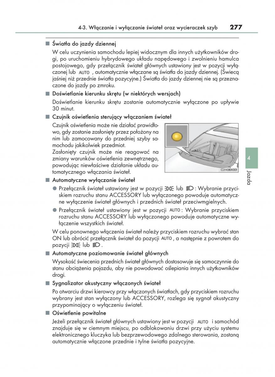 Lexus RX 450h IV 4 instrukcja obslugi / page 277