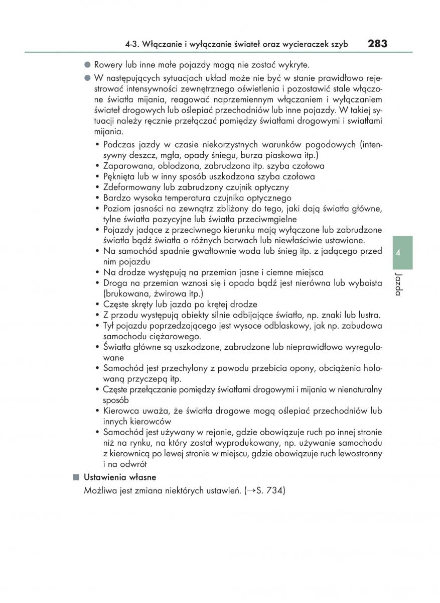Lexus RX 450h IV 4 instrukcja obslugi / page 283