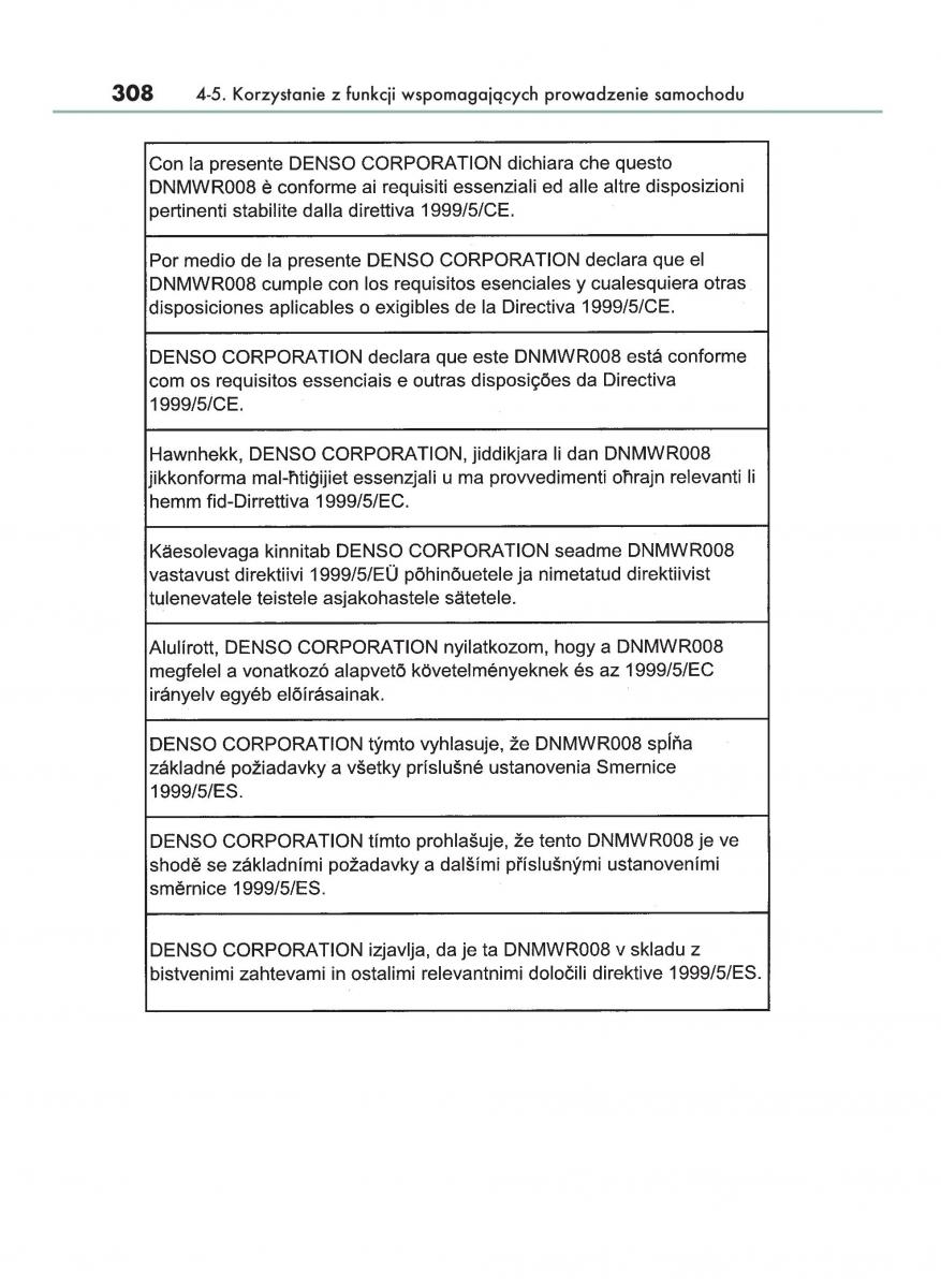 Lexus RX 450h IV 4 instrukcja obslugi / page 308