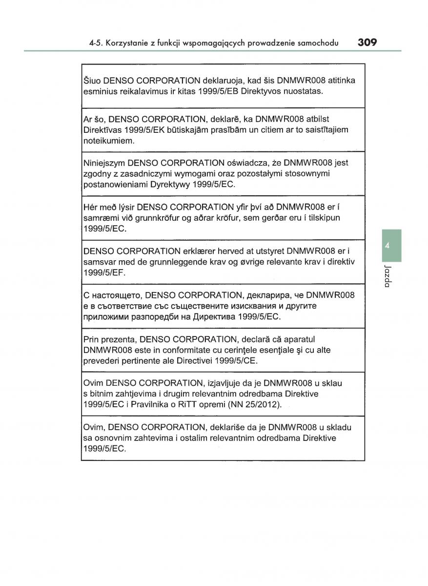Lexus RX 450h IV 4 instrukcja obslugi / page 309