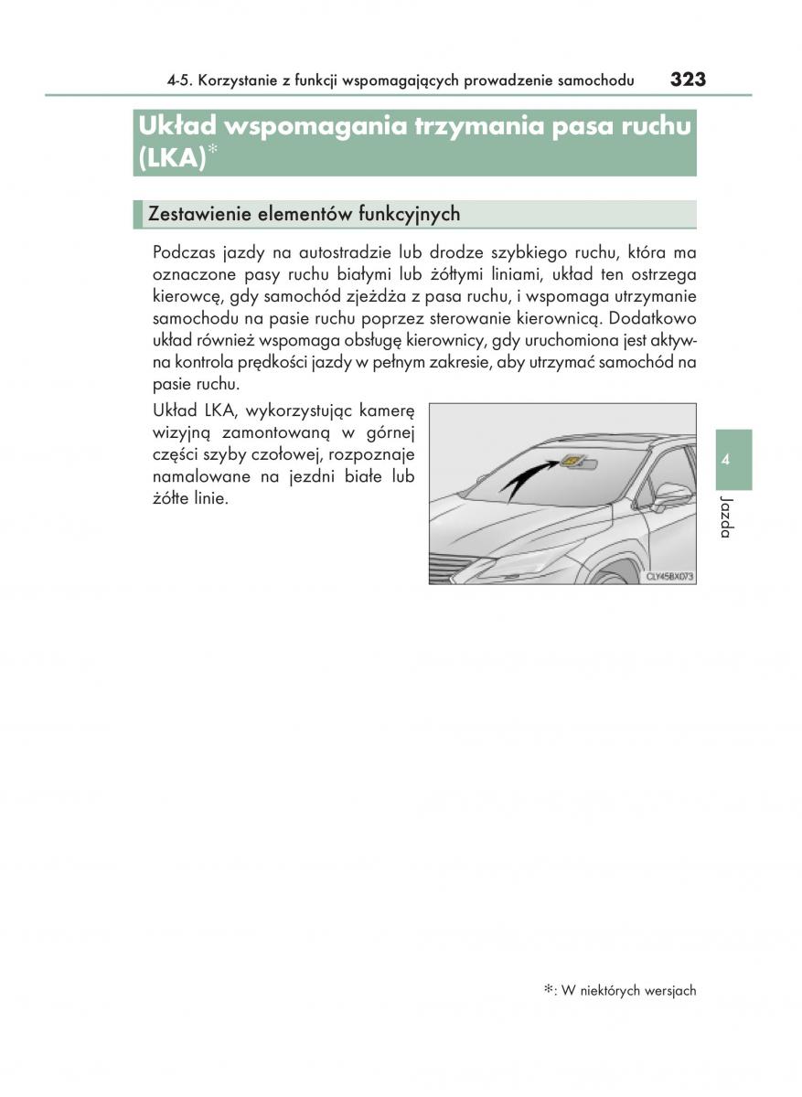 Lexus RX 450h IV 4 instrukcja obslugi / page 323