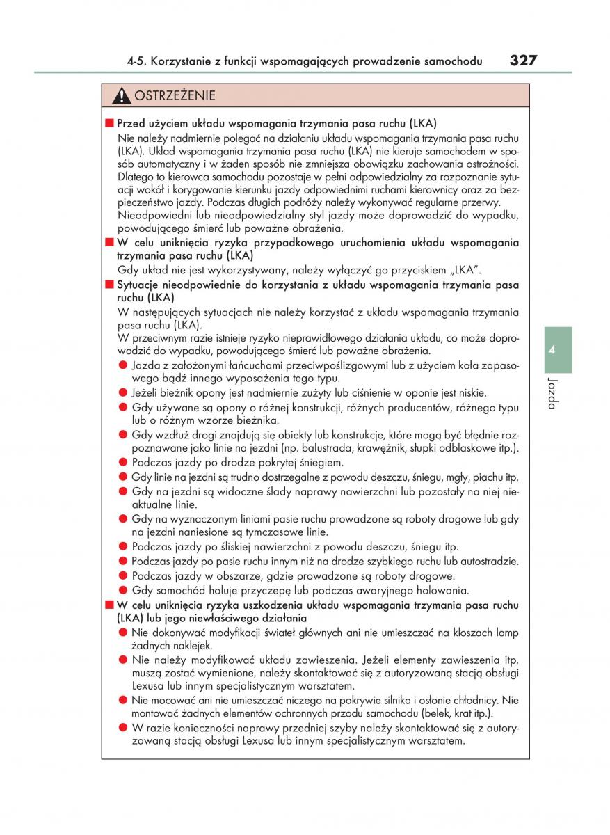 Lexus RX 450h IV 4 instrukcja obslugi / page 327