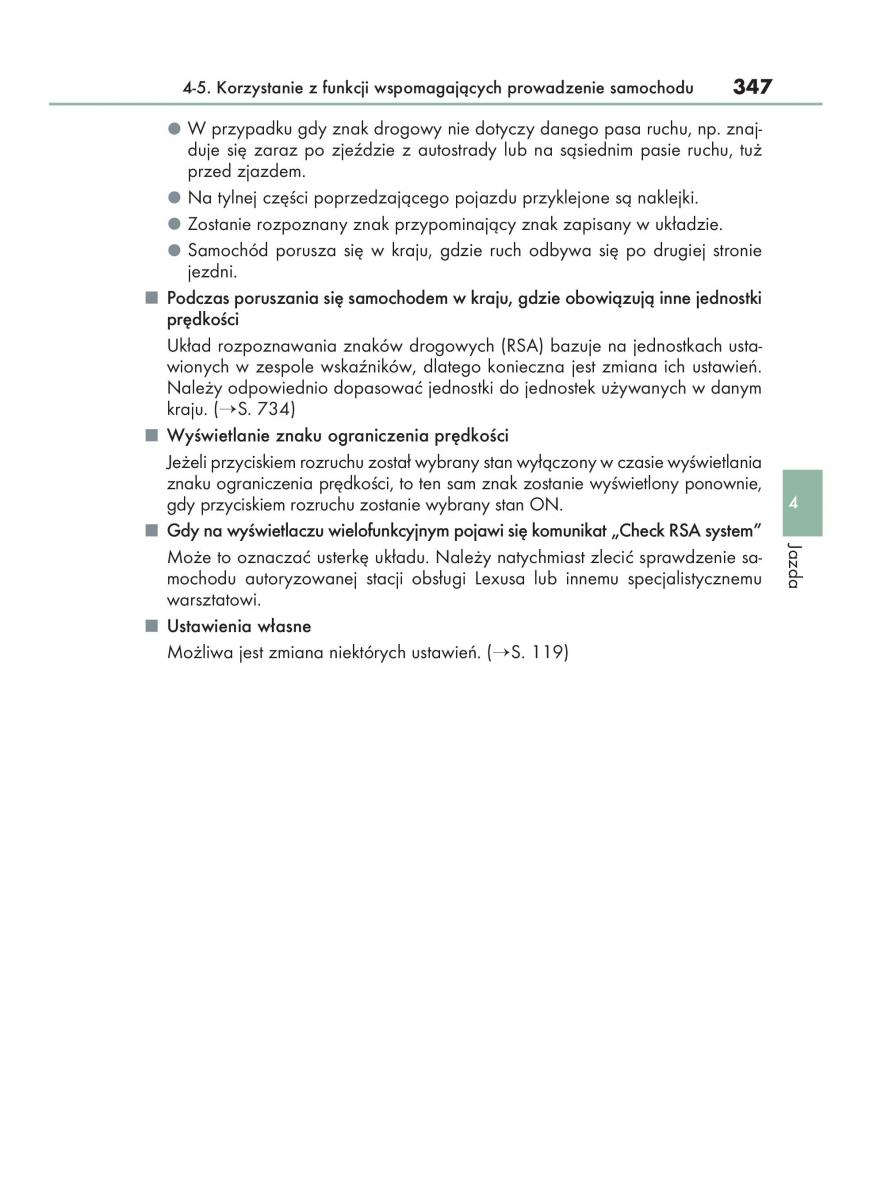 Lexus RX 450h IV 4 instrukcja obslugi / page 347