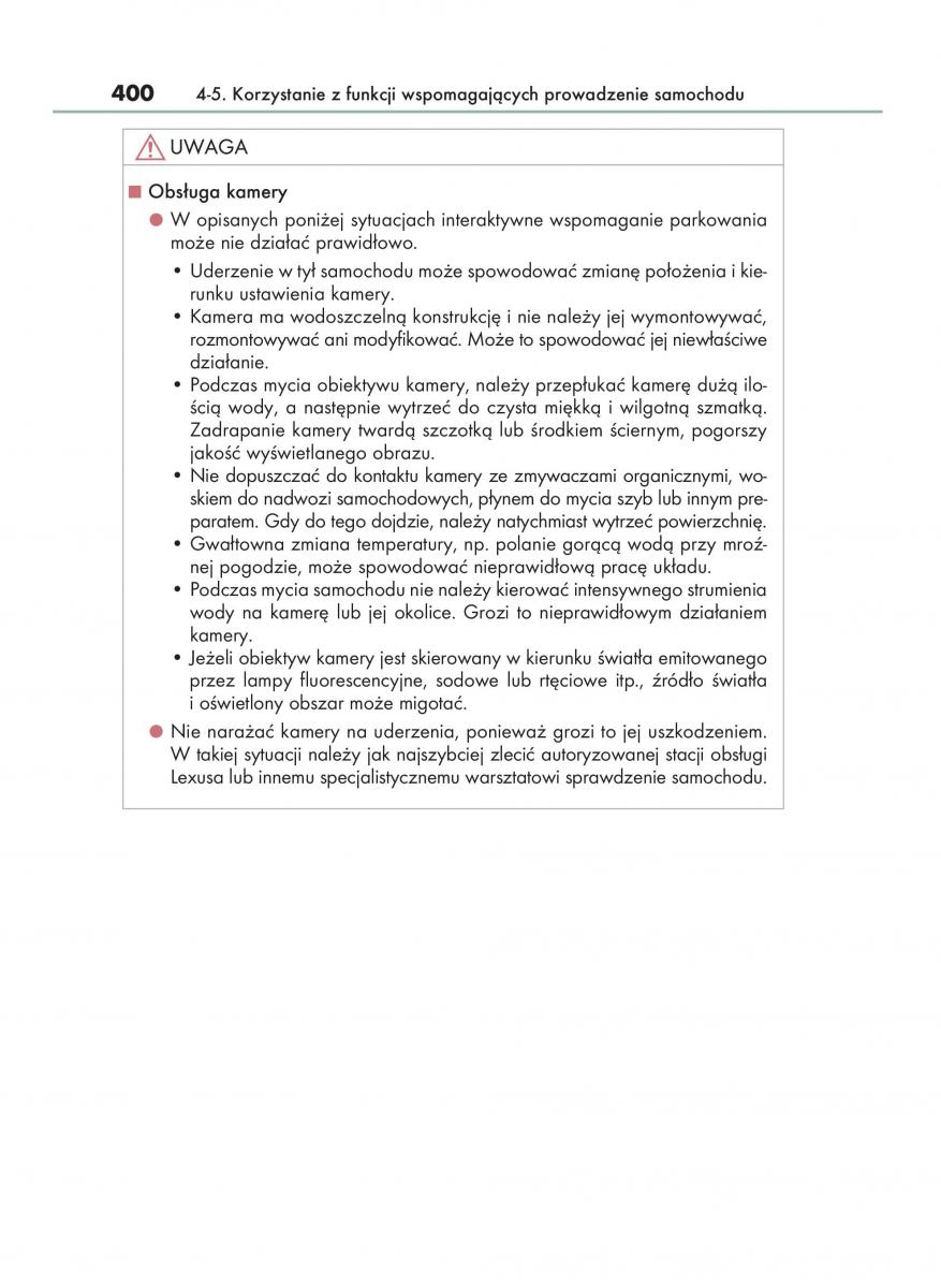 Lexus RX 450h IV 4 instrukcja obslugi / page 400