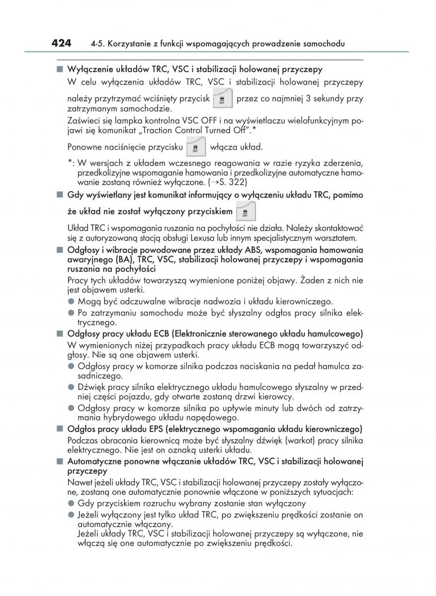 Lexus RX 450h IV 4 instrukcja obslugi / page 424