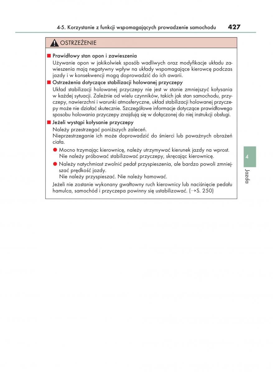 Lexus RX 450h IV 4 instrukcja obslugi / page 427