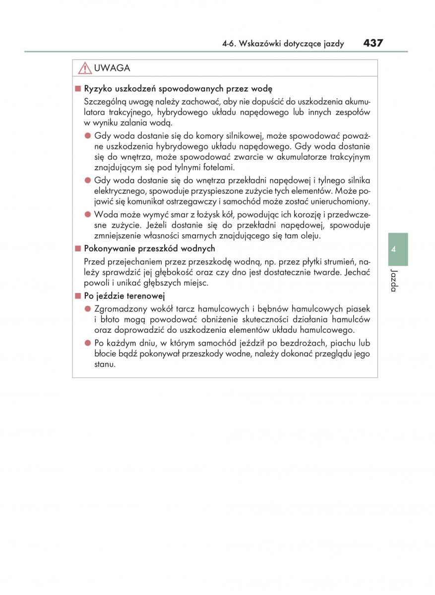 Lexus RX 450h IV 4 instrukcja obslugi / page 437
