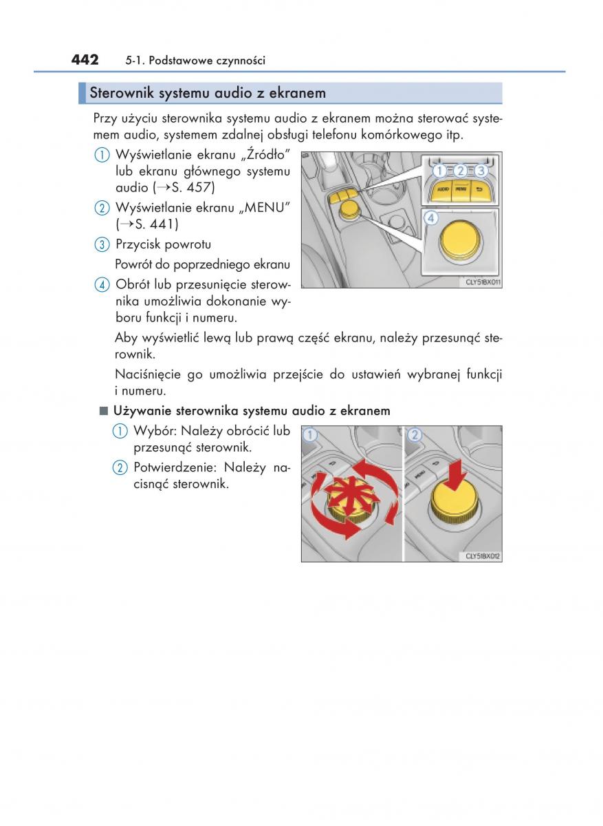 Lexus RX 450h IV 4 instrukcja obslugi / page 442