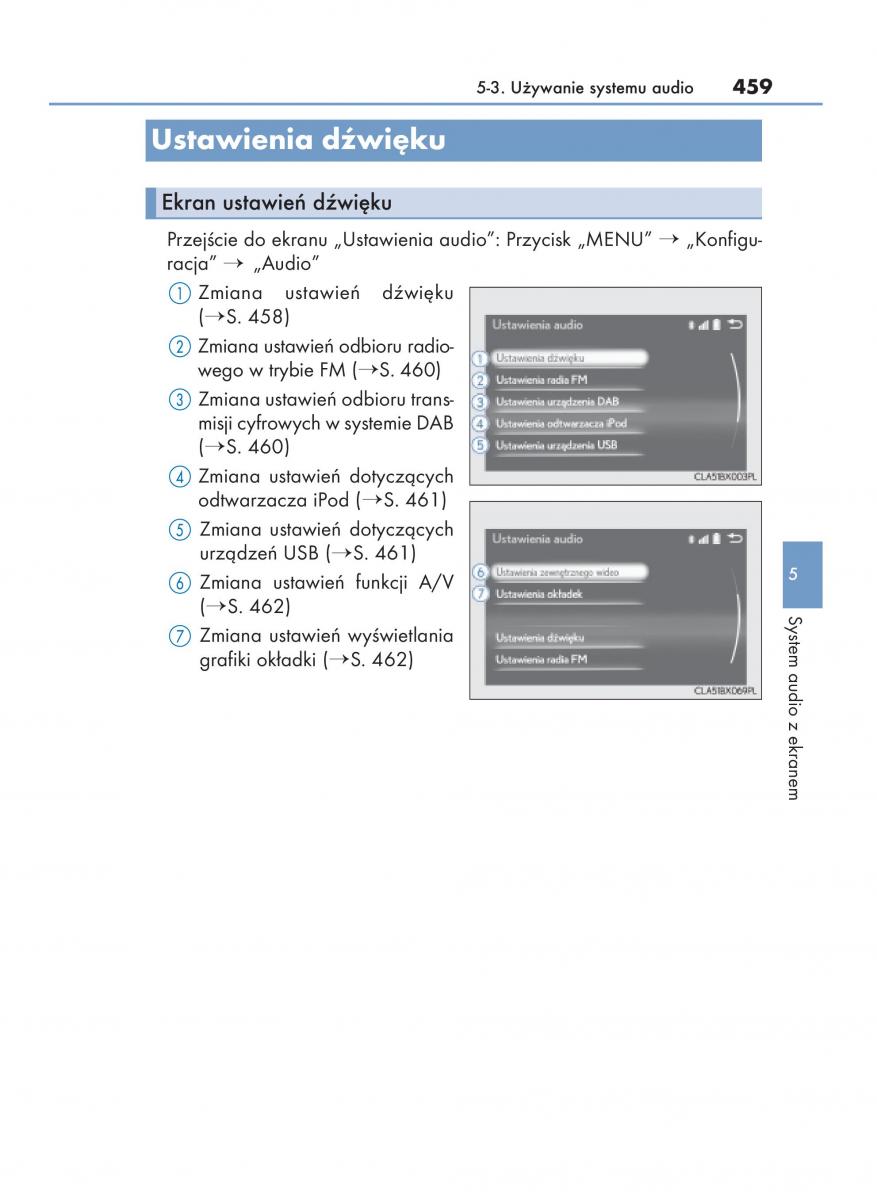Lexus RX 450h IV 4 instrukcja obslugi / page 459