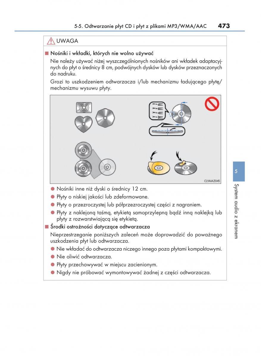 Lexus RX 450h IV 4 instrukcja obslugi / page 473