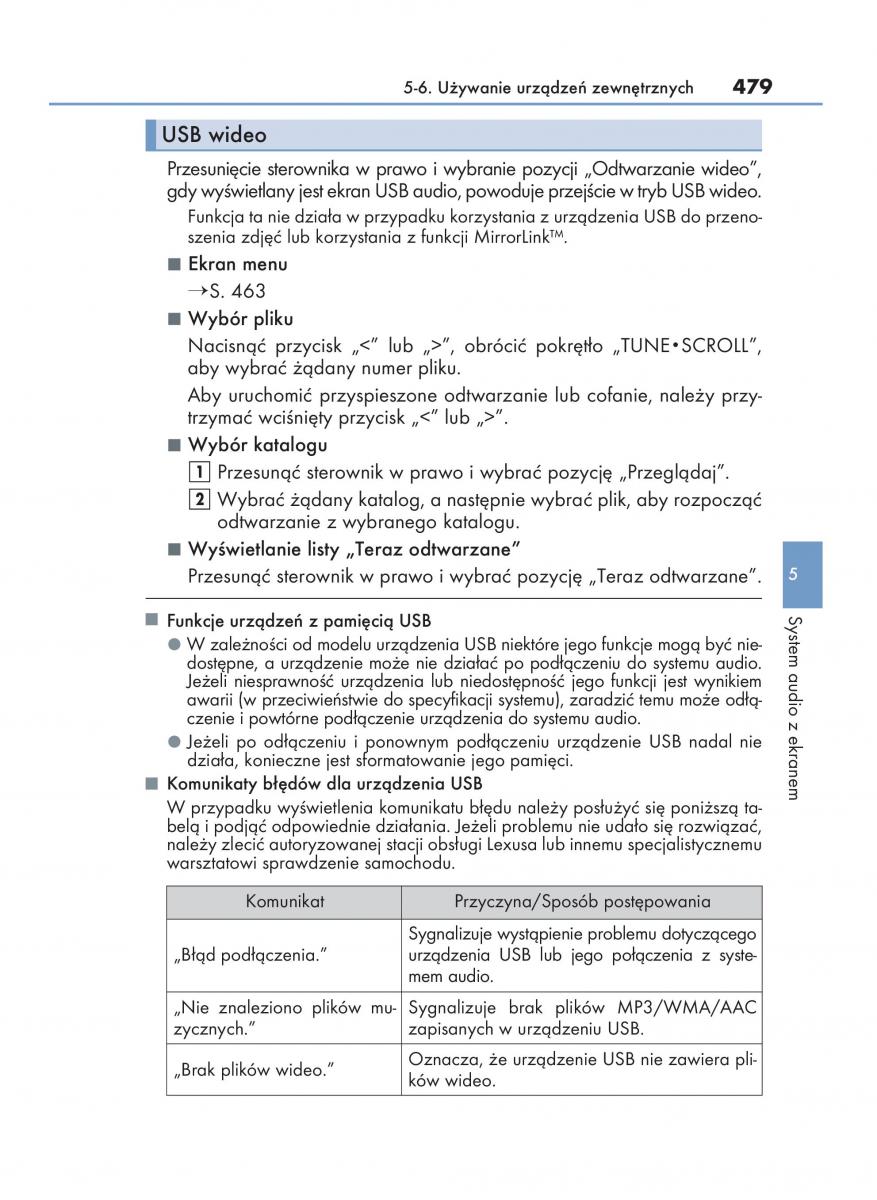 Lexus RX 450h IV 4 instrukcja obslugi / page 479