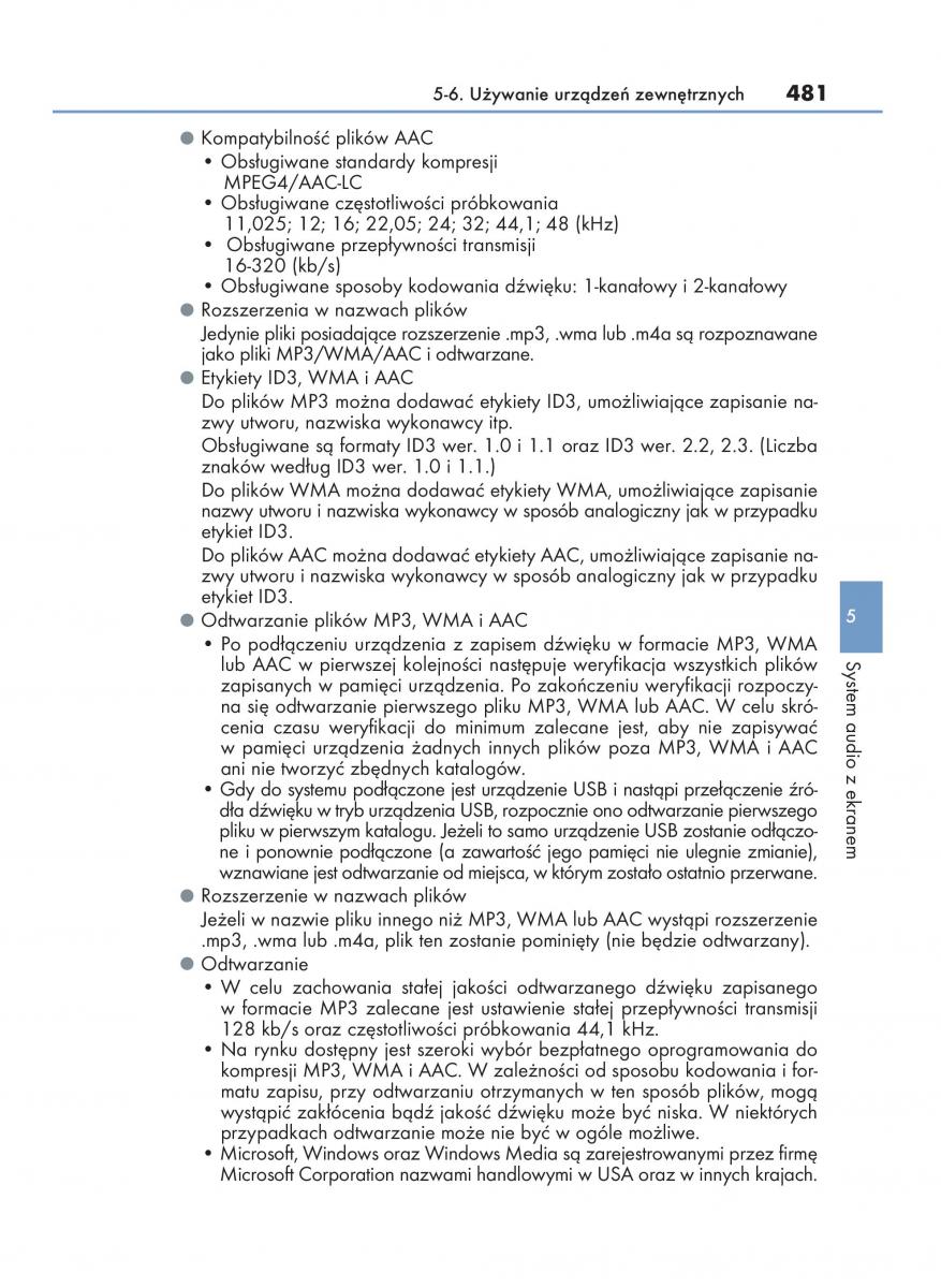 Lexus RX 450h IV 4 instrukcja obslugi / page 481