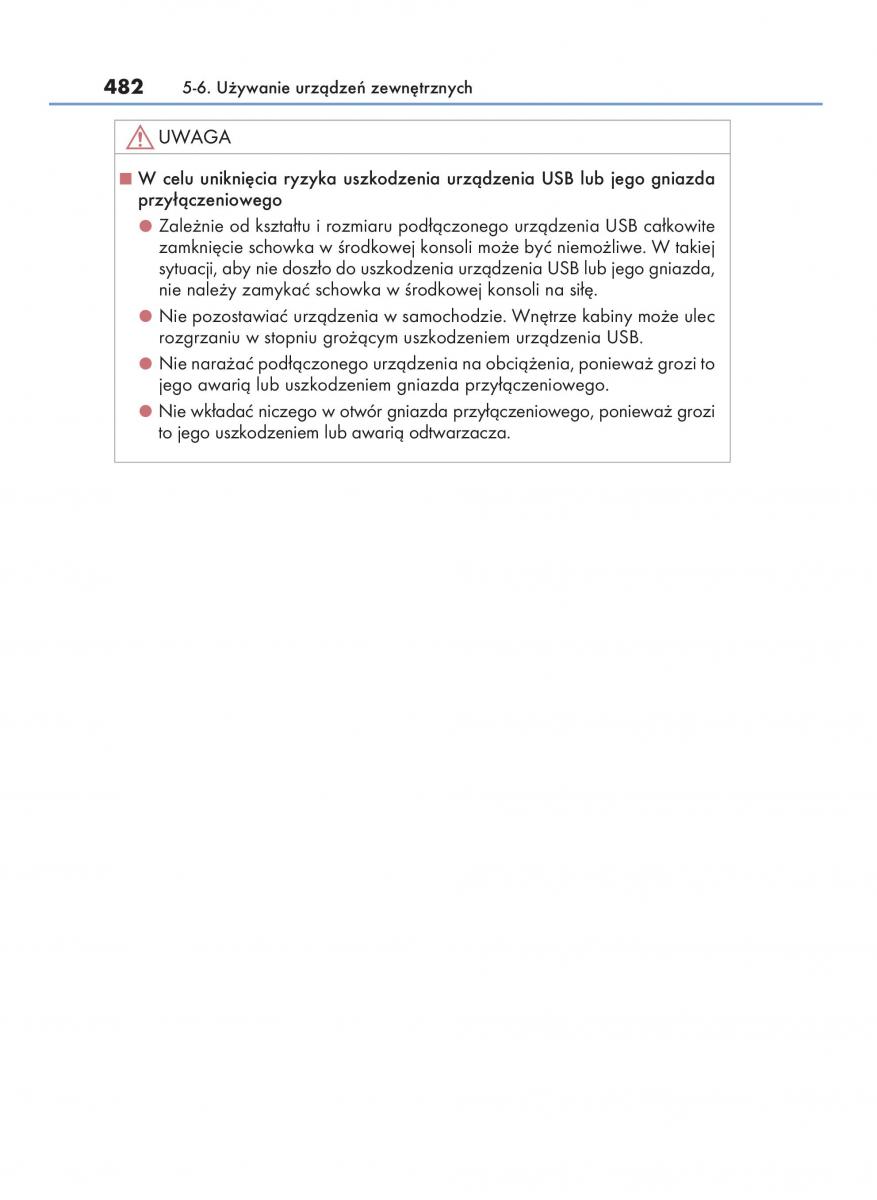 Lexus RX 450h IV 4 instrukcja obslugi / page 482
