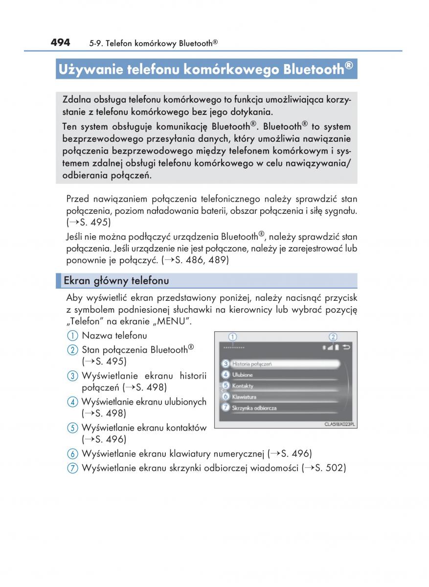 Lexus RX 450h IV 4 instrukcja obslugi / page 494