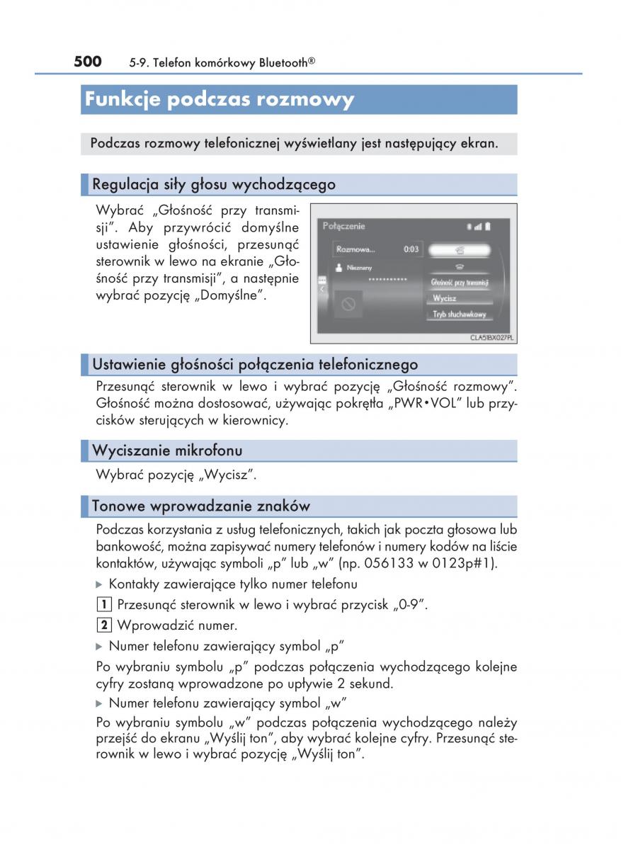 Lexus RX 450h IV 4 instrukcja obslugi / page 500