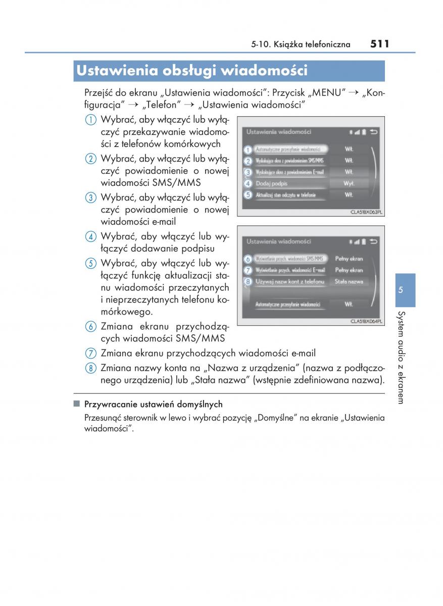 Lexus RX 450h IV 4 instrukcja obslugi / page 511