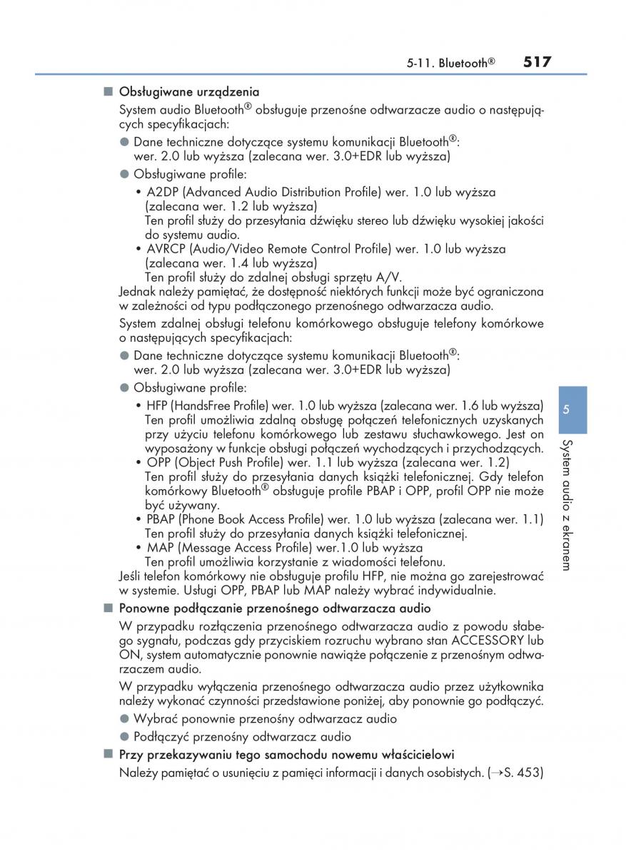 Lexus RX 450h IV 4 instrukcja obslugi / page 517