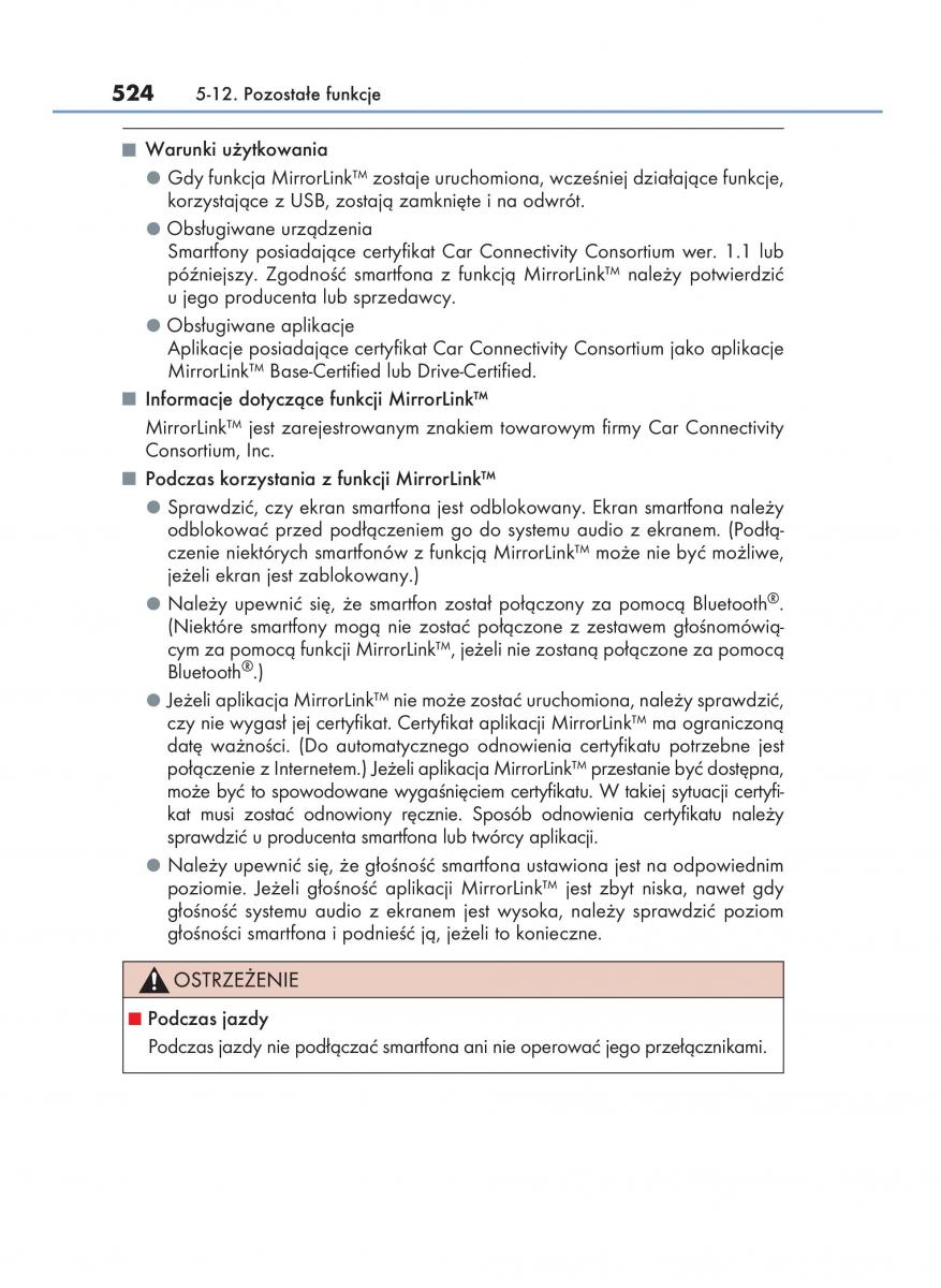 Lexus RX 450h IV 4 instrukcja obslugi / page 524