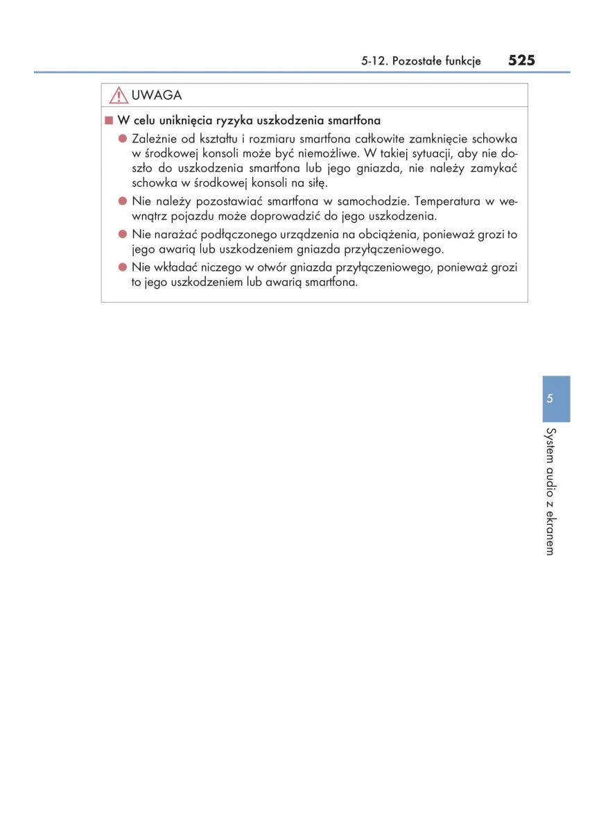 Lexus RX 450h IV 4 instrukcja obslugi / page 525