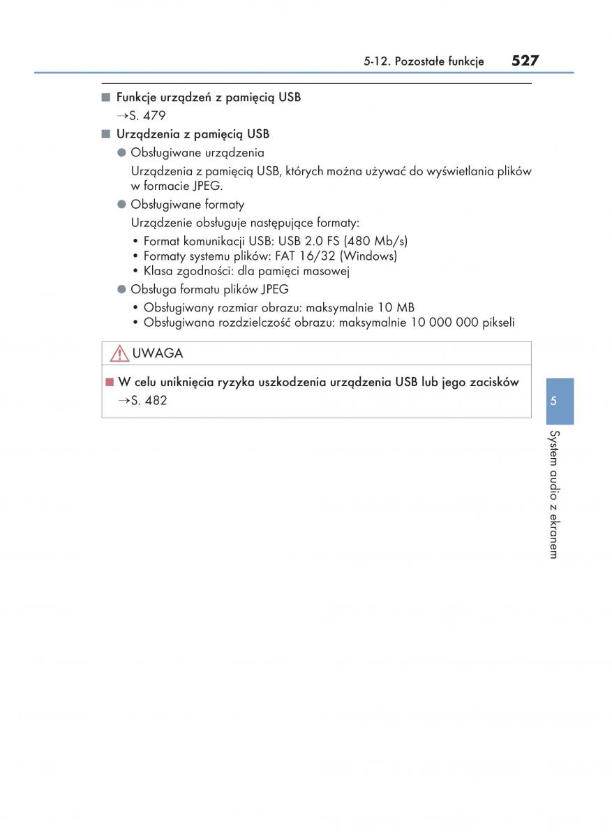 instrukcja obsługi Lexus RX Lexus RX 450h IV 4 instrukcja / page 527