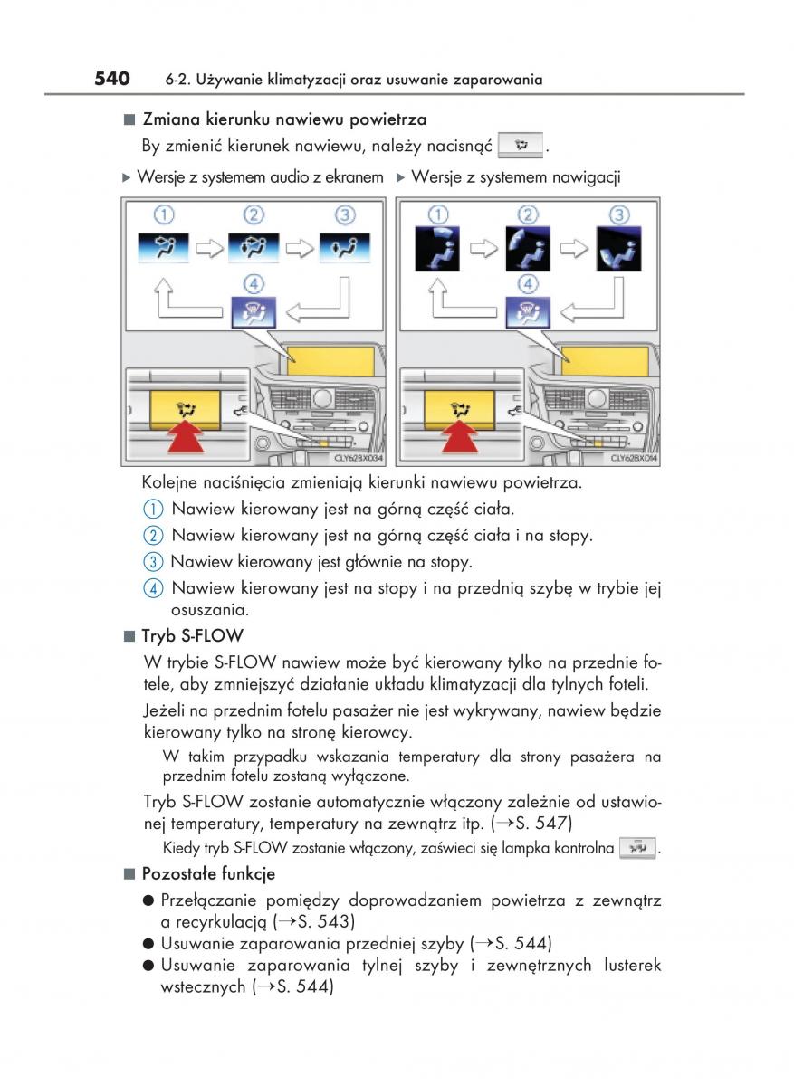 Lexus RX 450h IV 4 instrukcja obslugi / page 540