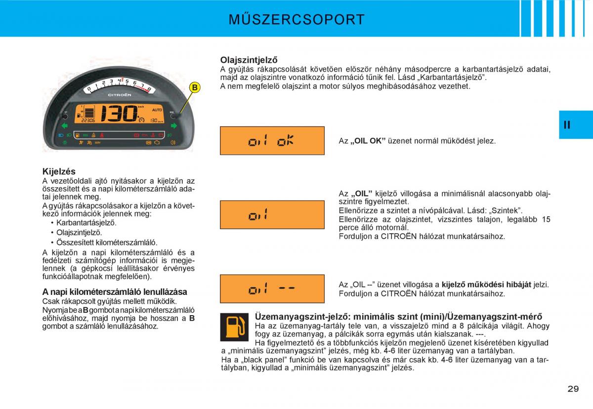 Citroen C3 I 1 Kezelesi utmutato / page 9